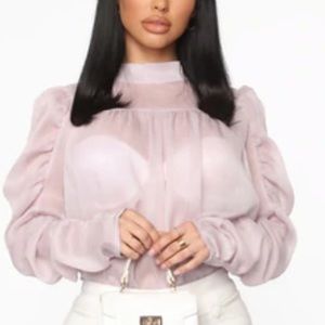 Purple Blouse. Fashion Nova. Size Small. Swipe for detail. Never worn.